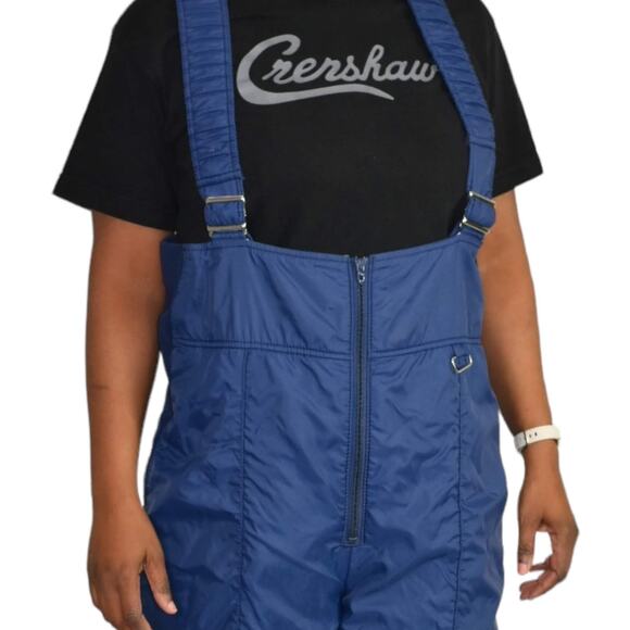 White Stag Bib Overalls Blue Snow Pants Suspenders Snow Suit Ski 80s Size 38 Men - Picture 4 of 14